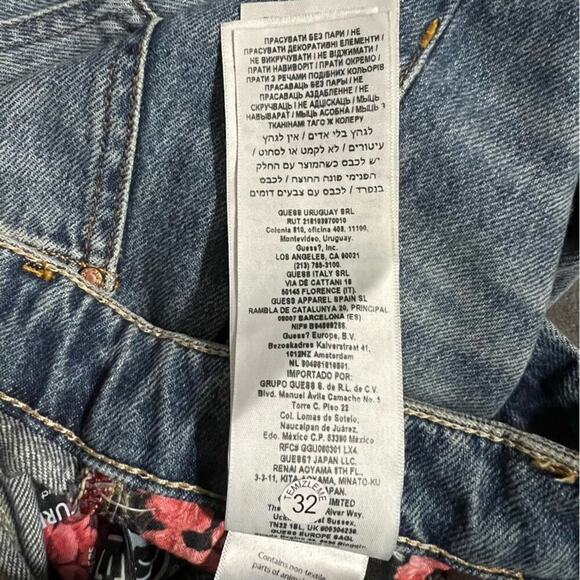 Guess Jeans Eco High-Rise 80s Straight Leg Denim Jeans In Confidence Wash - Picture 13 of 14